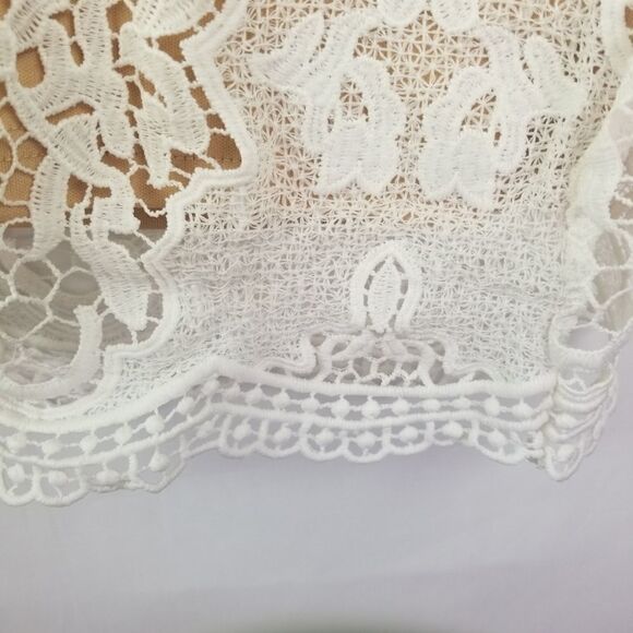 Aakash Off White Tunic Top. Size S - Picture 2 of 12